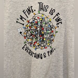 2XL Tangled Lights Graphic Long Sleeve Shirt!